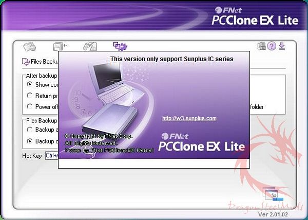fnet pcclone ex lite software